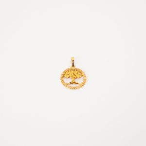Pingente Árvore Da Vida Em Brilhantes Ouro 18k