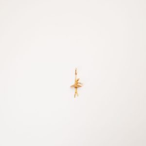 Pingente Bailarina Vestido Em Zircônia Ouro 18k