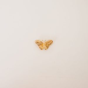 Pingente Borboleta Diamantada Com Zircônia Ouro 18k