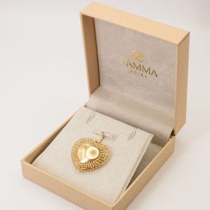 Pingente Coração Diamantado Ouro 18k