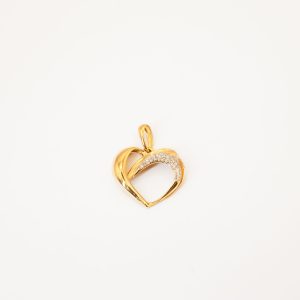 Pingente Coração Vazado Em Brilhantes Ouro 18k