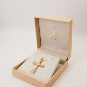 Pingente Crucifixo Cravejado Ouro 18k