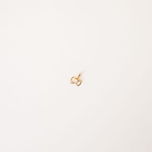 Pingente Laço Pérola Em Zircônia Ouro 18k