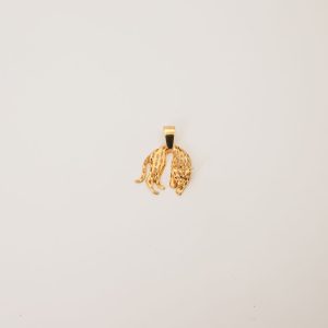 Pingente Pantera Diamantada Olhos Vermelhos Ouro 18k