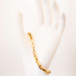 Pulseira Elos Entrelaçados Ouro 18K