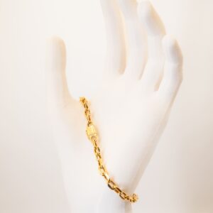 Pulseira Elos Cadeados Ouro 18K
