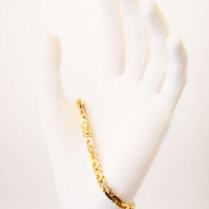 Pulseira Masculina Esteira Ouro 18K
