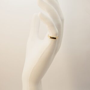 Anel Infantil Liso Ouro 18k