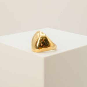 Anel Abaulado Mingo Com Forro Ouro 18k