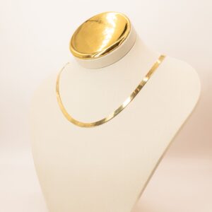 Gargantilha Fita Ouro 18k