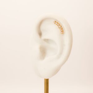 Piercing Earcuff Zircônia Ouro 18k