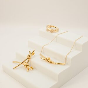 Conjunto Estilo Arame Ouro 18k